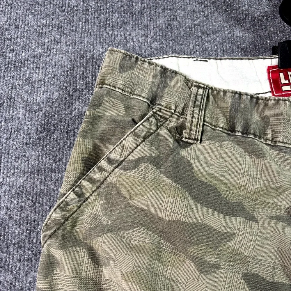 VTG Levis Squad Cargo Shorts Mens 33 Beige Camouflage US Army Military Cotton